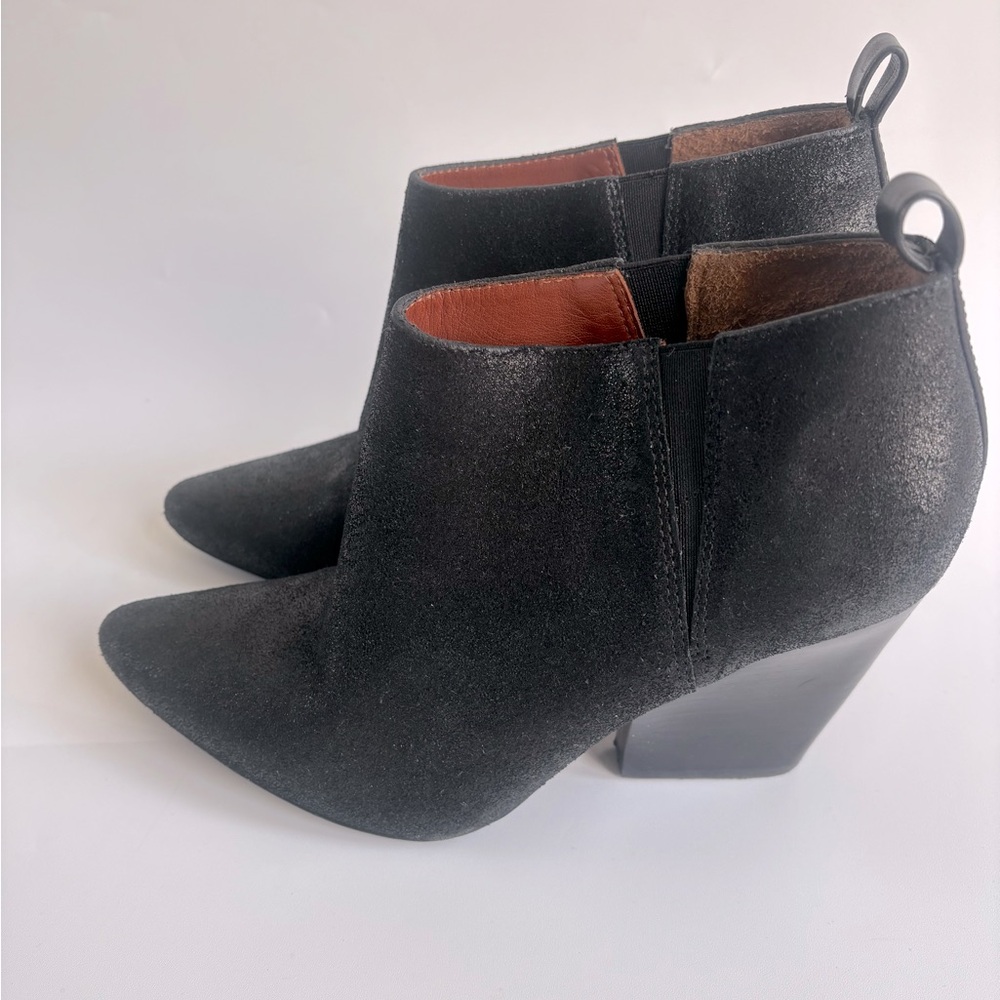 Rebecca Minkoff La Roux Ankle Boot Black Suede  8M